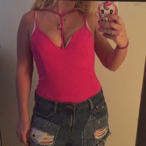 hot pink onesie!!! medium